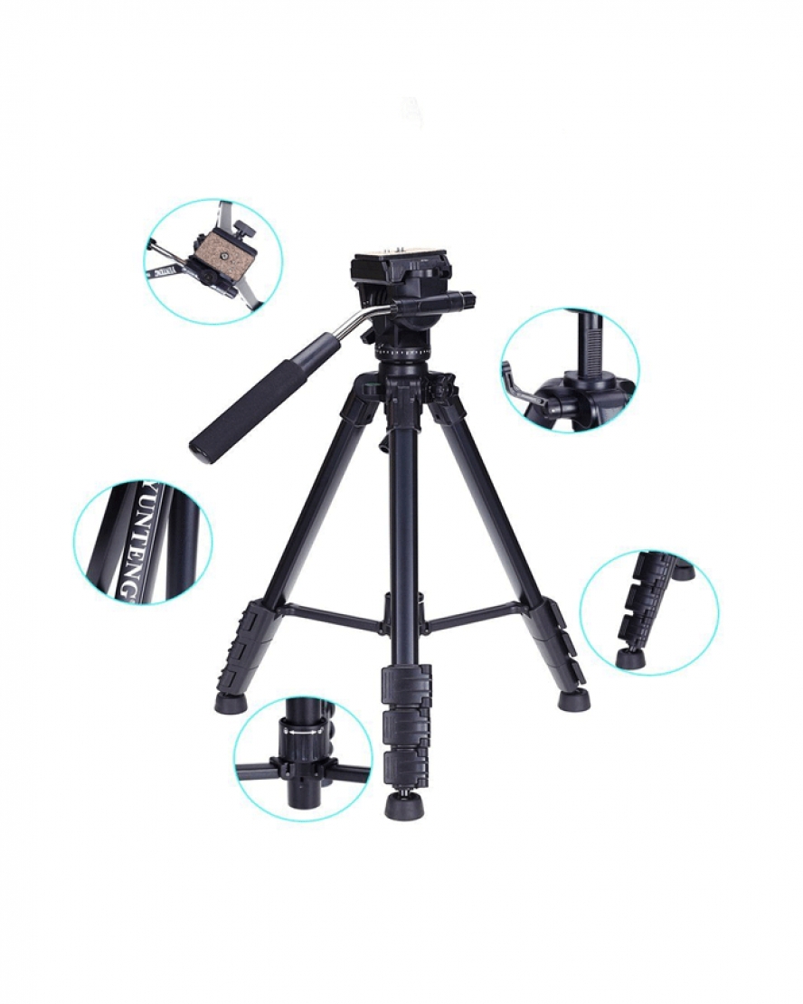 Yunteng Professional Tripod Stand VCT-691 - Black - Image 3