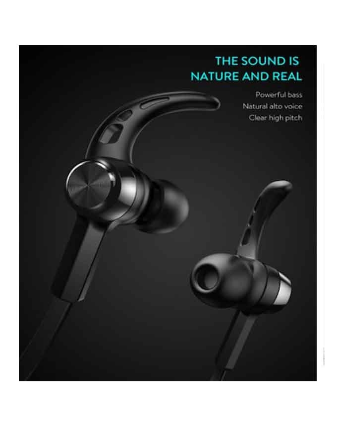 Baseus Encok S06 Magnetic Bluetooth In-Ear Earphone - Black - Image 4