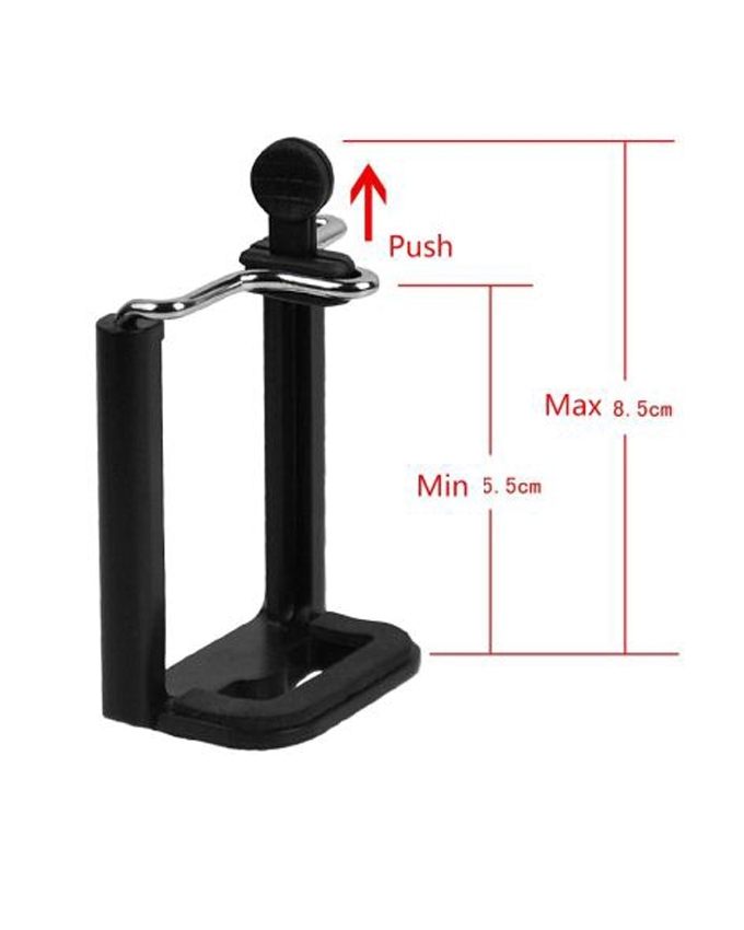 Universal Tripod Clip Mount Adapter For Mobile - Black - Image 2