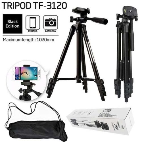 Aluminum Tripod 3120 for Mobile and Camera Universal with Bag & Mobile holder