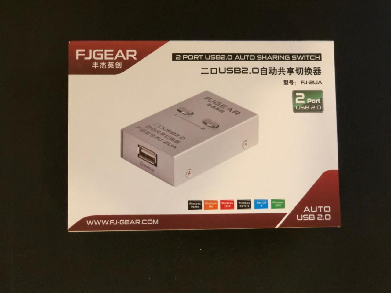 FJGEAR-2UA Printer Auto Sharing Switch 1x2