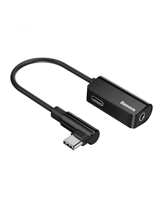 Baseus L45 Type-C to Type-C And 3.5mm Jack - Black - Image 6