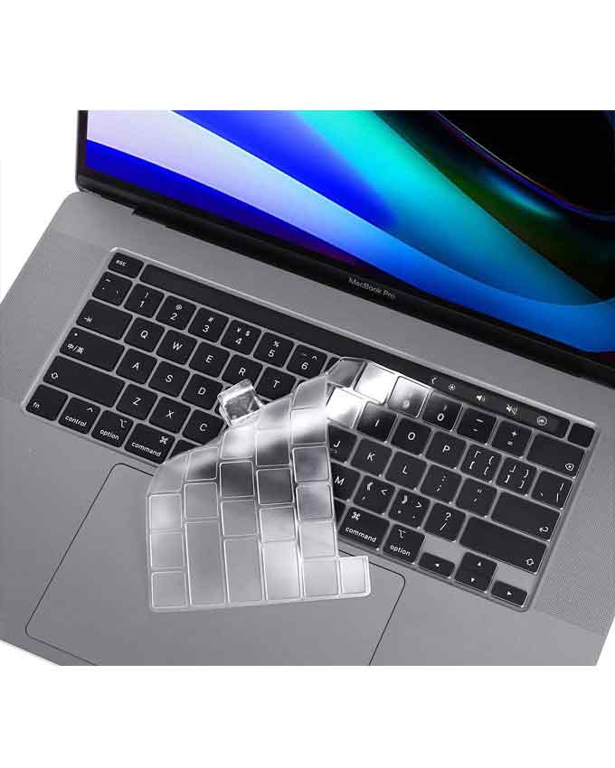 Ultra Thin Clear Keyboard Cover for 2020 MacBook Pro 13 Inch & Pro 16 inch with - Transparent