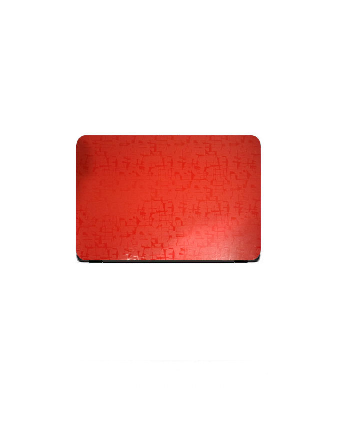 Universal Laptop Back Skin Scripture Texture - Red