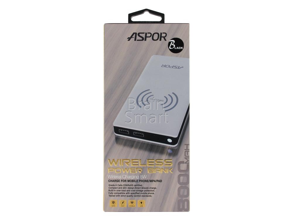 Aspor Power Bank A341W With Wireless Charging 8000 mAh