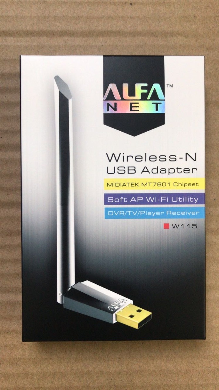 Alfa WIFI USB W115 3dbi Mt 7601 Antenna Adopter