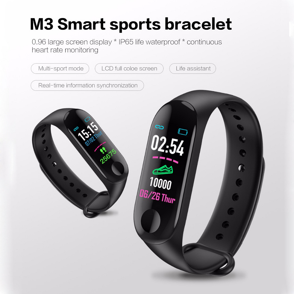 M3 Band Sport Wristband Blood Pressure Monitor Heart Rate For Android And Ios