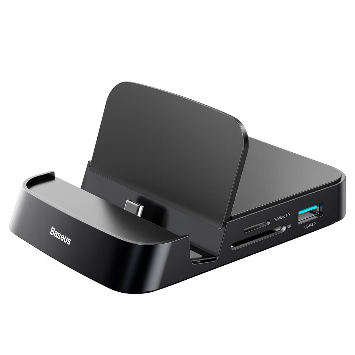 Baseus Mate Docking Type-C mobile phone intelligent HUB docking station Black - Image 4