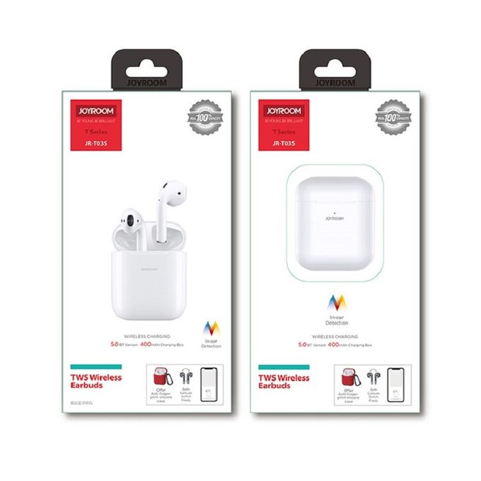 JOYROOM JR-T03S TWS WIRELESS EARBUDS WITH WINDOW (ORIGINAL)