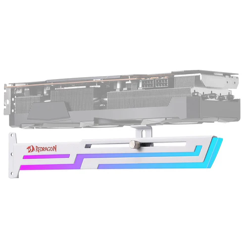 Redragon GCPO3 White Graphics Card Gpu Support Bracket - Image 4