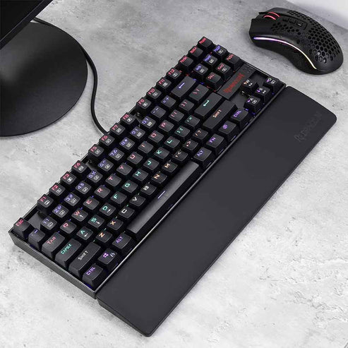 Redragon P036 Meteor Medium 87 Keys Keyboard Wrist Rest Pad - Image 4