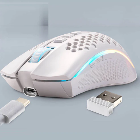 Redragon M808W-KS White Storm Pro Wireless Gaming Mouse - Image 4